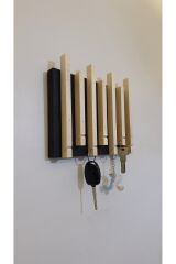 Dekoratif Ahşap Anahtarlık Duvar Askılığı Antre Hol Askısı Anahtar Askısı