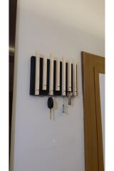 Dekoratif Ahşap Anahtarlık Duvar Askılığı Antre Hol Askısı Anahtar Askısı