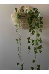 Sarkan Hadera Sarmaşık 9 Dal Dekoratif Yeşil Yapraklı Yapay Salkım Sarmaşık Ev Dekoru