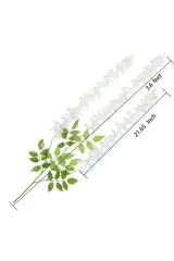 Yapay Sarkan Akasya Çiçeği 100 Cm Beyaz 12 Li Paket Ev Dekoru