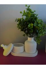 Dekoratif Yapay Bitki Şimşir Demet Garnitür Tek Dal Ev Dekoru Saksı Bitkisi Cafe Bar Dekoru