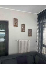 Üçlü Set Peri Ledli Masif Panel Dekoratif Tablo Duvar Süsü Ev Antre Balkon Süsü 36x18cm Piller Hariç