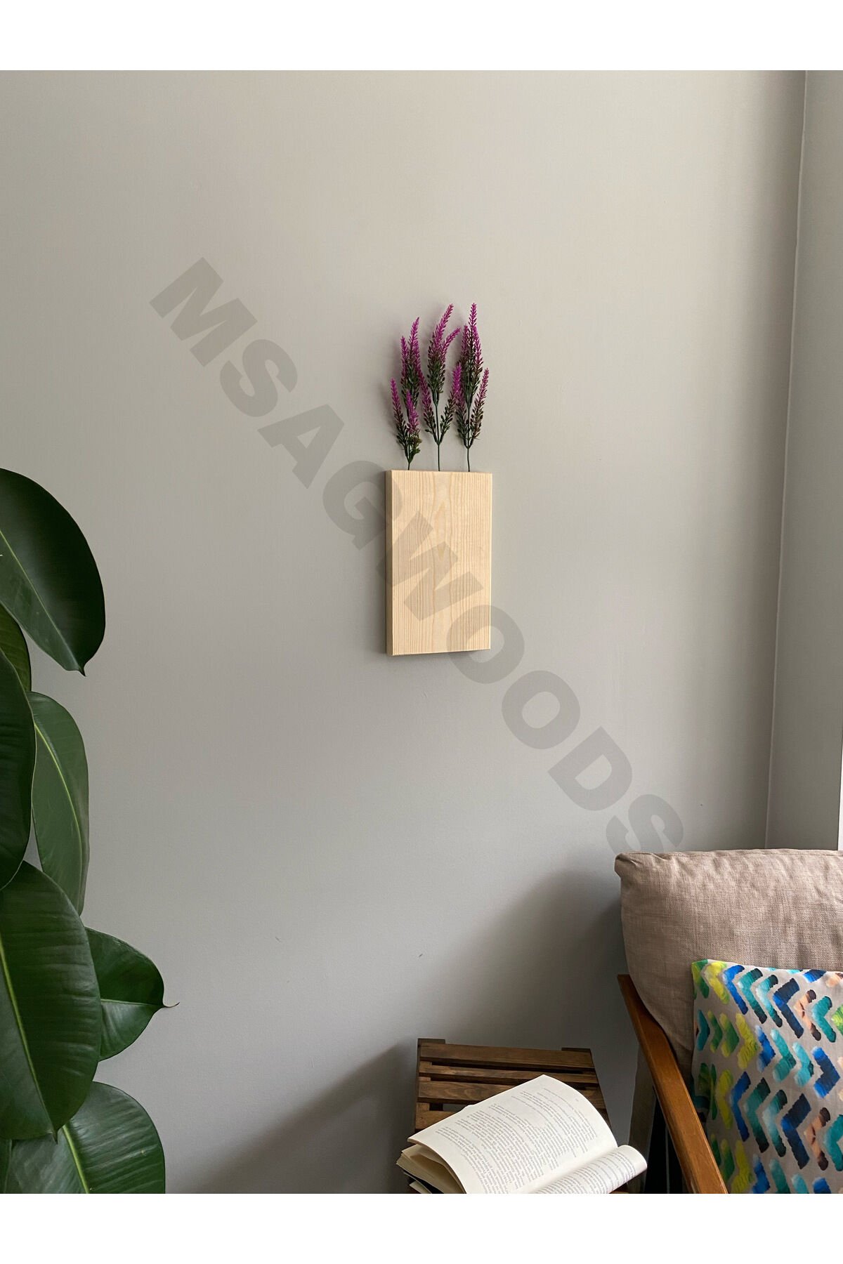 AHŞAP ÇİÇEKLİK YAPAY ÇİÇEK MUTFAK BANYO KIŞ BAHÇESİ BALKON EV HEDİYESİ ÇEYİZ BOHEM RUSTİK TASARIM