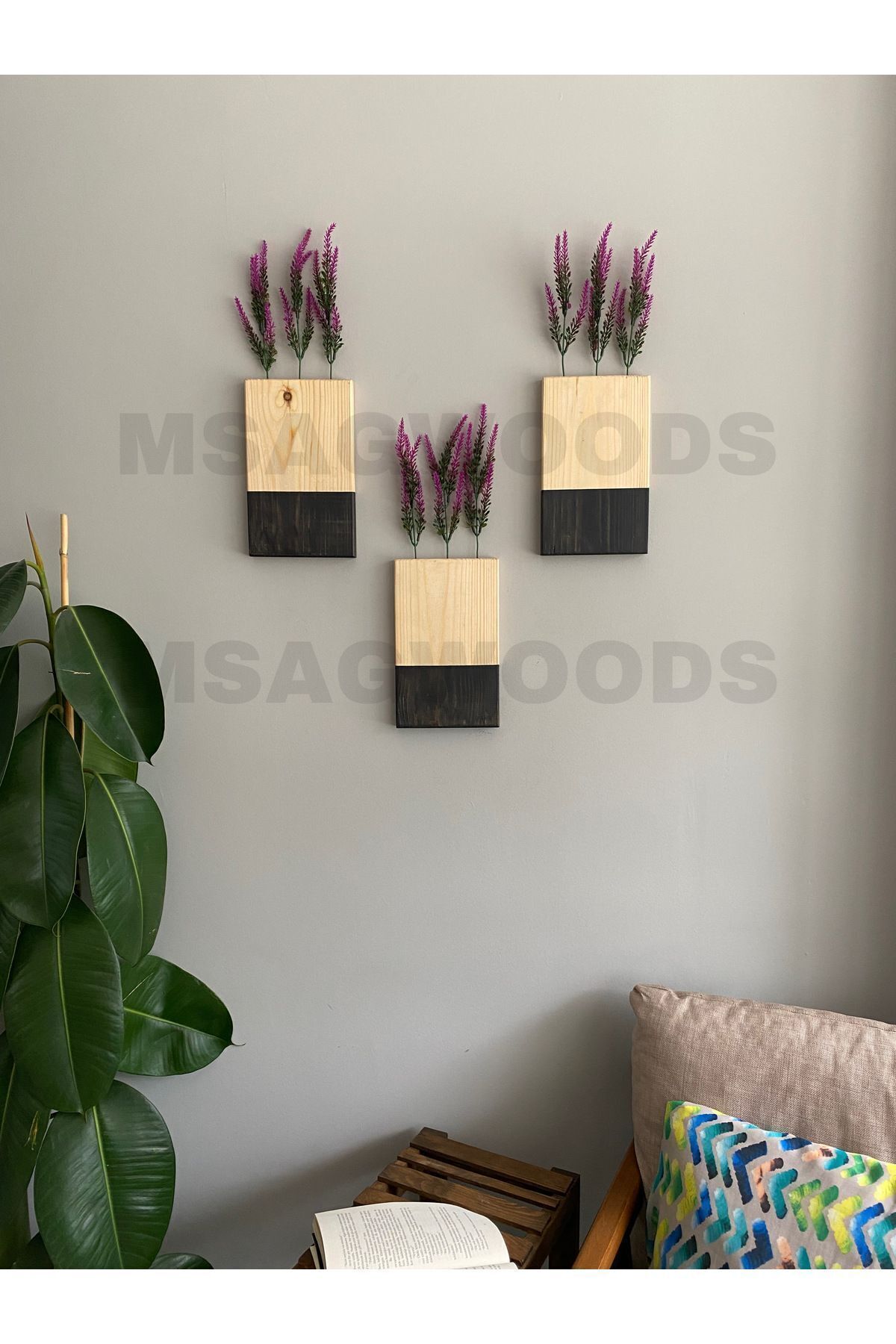  SİYAH HAM AHŞAP - Tek Ebat