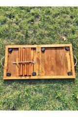 50x100 Cm Katlanı Piknik Kamp Masası Meşe