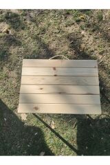 50x70  Ahşap Katlanır Kamp Piknik Masası