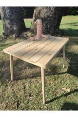 50x70  Ahşap Katlanır Kamp Piknik Masası