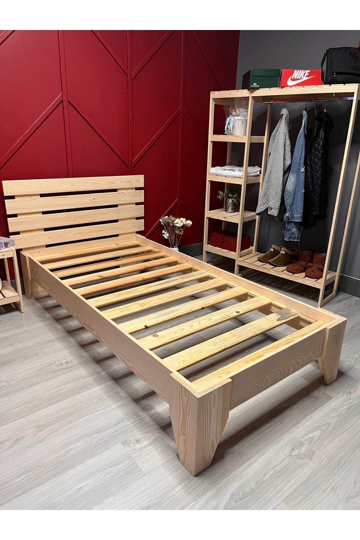 Deın Ahşap Tek Kişilik Karyola