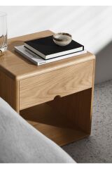 Masif çam tek çekmeceli komodin