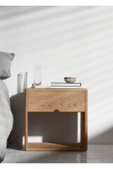 Masif çam tek çekmeceli komodin