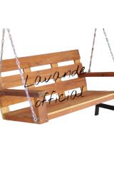 Balkon Teras Bahçe Ahşap Salıncak