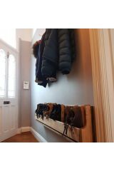 Ahşap Ayakkabılık, Ayakkabı Rafı , Uzunluk 90 cm, Duvar Tipi Ayakkabılık, Ayakkabı ve Terlik Rafı