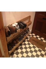 Ahşap Ayakkabılık, Ayakkabı Rafı , Uzunluk 90 cm, Duvar Tipi Ayakkabılık, Ayakkabı ve Terlik Rafı