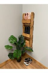 Dikey Ayakkabılık - Yükseklik 98 Cm - Ayakkabı Rafı - Ayakkabılık - Ahşap Ayakkabılık