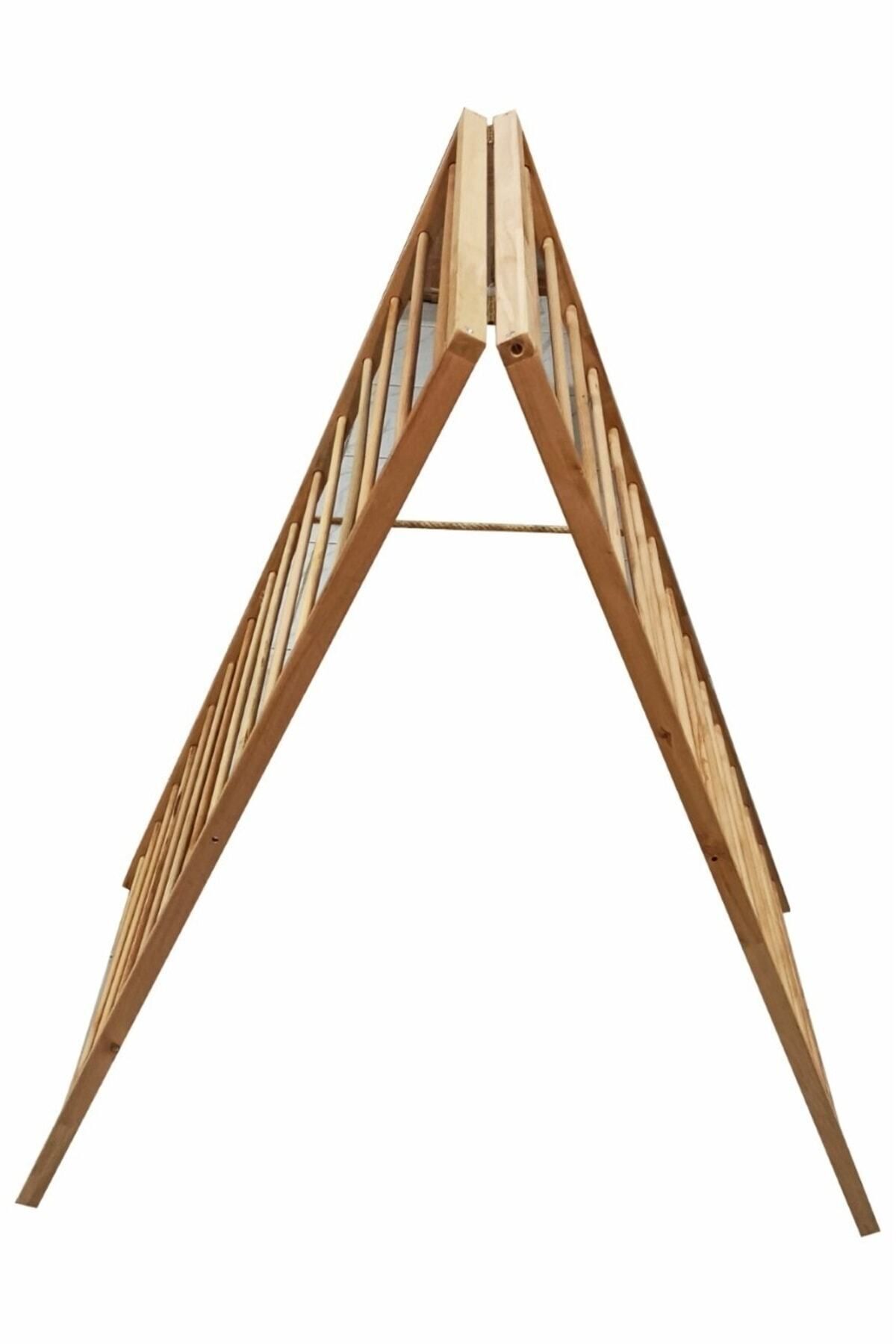 Şık Ahşap Çamaşırlık Kurutmalık, Kayın Renk, Dayanıklı ve Estetik Tasarım