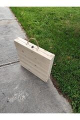 Ahşap Piknik Kamp Masası Açılabilir Portatif Taşınabilir Masa Yer Kaplamayan Sehpa 50x100cm