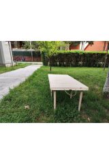 Ahşap Piknik Kamp Masası Açılabilir Portatif Taşınabilir Masa Yer Kaplamayan Sehpa 50x100cm