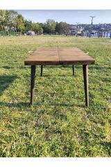 Ahşap Katlanır Portatif Taşınabilir Kamp Piknik Masası 50x70 cm
