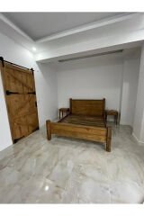 Vira Lüks Çift Kişilik Karyola Natural Serisi Ceviz Renk Özel Ölçü Karyola Yatak Odası Karyola