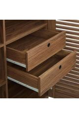 Woodteks Ahşap Dekoratif Şarap Standı Şaraplık Çok Amaçlı Dolap